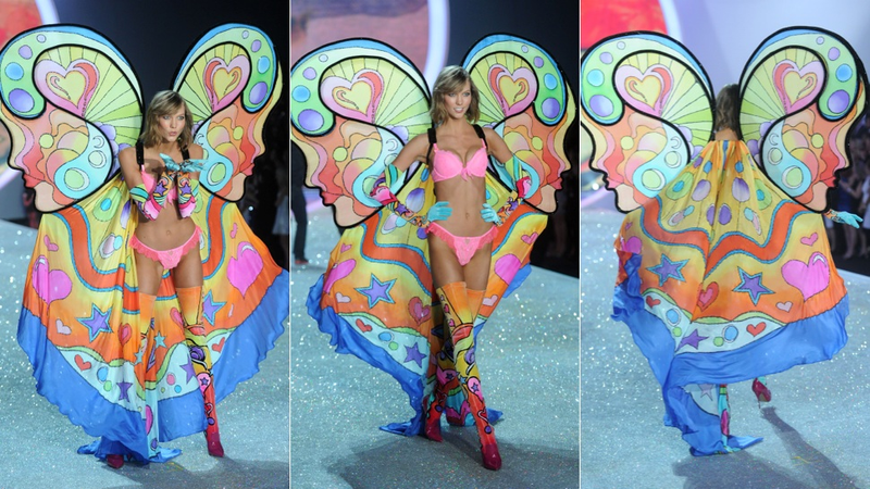 Illustration for article titled Emoji Lingerie and Snow Angels at the Victoria's Secret Fashion Show